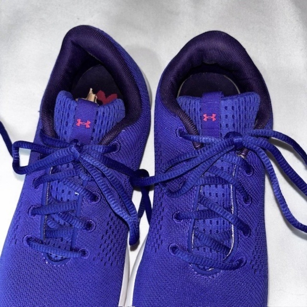 Under Armour Pursuit Purple Pink Running Shoes Womens 6.5 Sneakers 3021969-500 - Picture 4 of 8